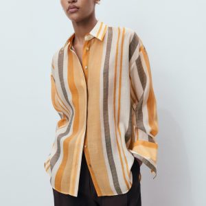 Lyocell striped shirt