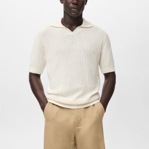 100% cotton knitted polo structure