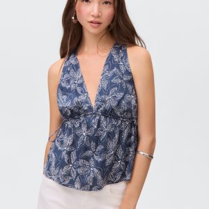 Floral chiffon top