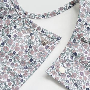 Floral-print bib