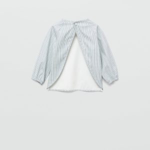 Two-tone striped bib