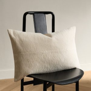 Textured cotton cushion cover 40x60 cm