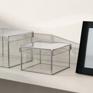 Small square metal box