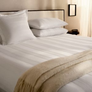 300-thread count cotton satin striped duvet cover for 150/160 cm bed