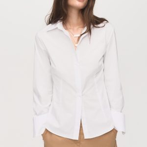 Slim-fit poplin shirt