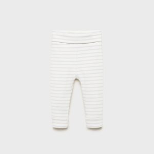 Stripped cotton leggings