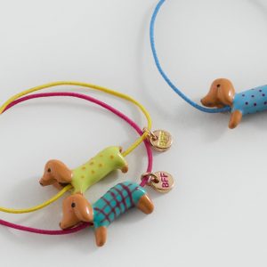Set of 3 dog-themed bracelets
