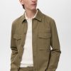 Lyocell cotton jacket with pockets
