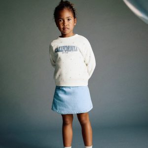 Hearts printed sweatshirt