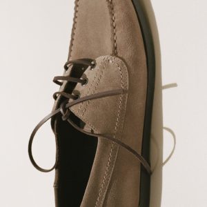 Suede nautical shoes
