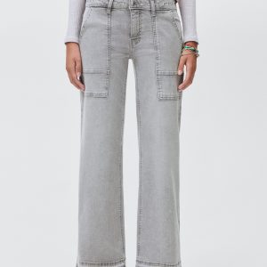 Studded culotte jeans