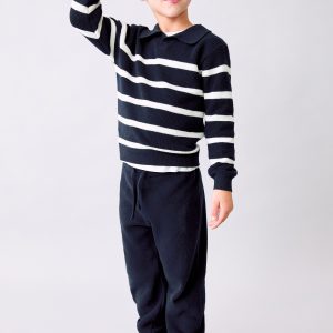 Cotton-knit trousers