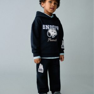 Snoopy embroidered joggers