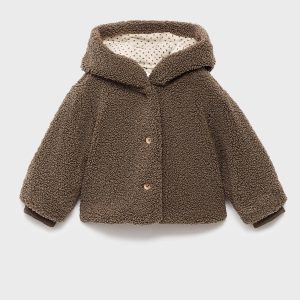 Teddy bear coat with hood and ears