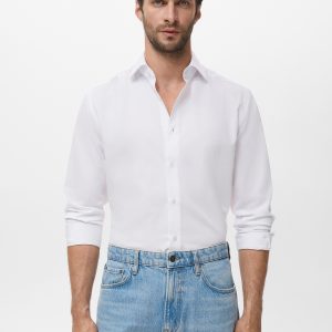 Slim-fit cotton shirt