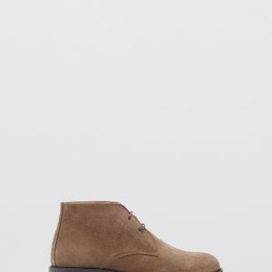 Suede leather ankle boots