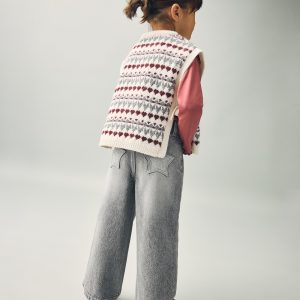 Straight cotton jeans