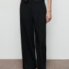 Pleated wide leg trousers