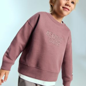 Embroidered cotton sweatshirt
