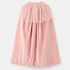 Tulle cape with glitter stars