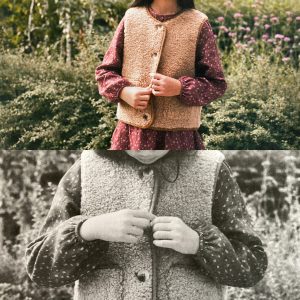 Shearling-effect vest