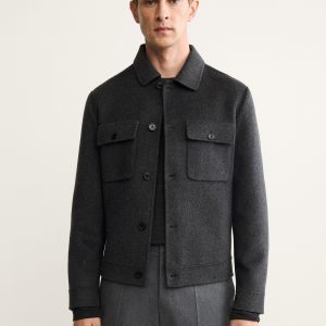 Handmade wool jacket with pockets