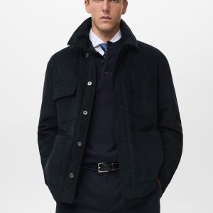 Corduroy jacket with pockets