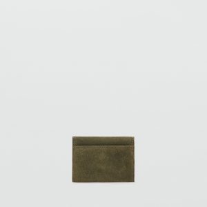 Studded leather purse