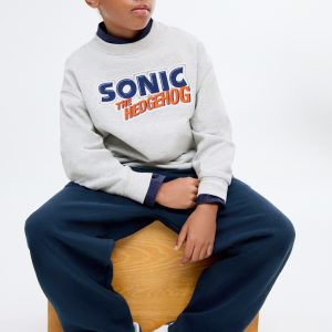 Cotton joggers with elastic waist