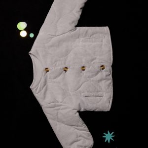 Corduroy quilted coat