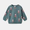 Christmas-print sweatshirt