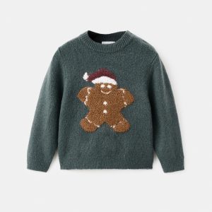 Christmas embroidered sweater