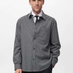 100% cotton relaxed-fit check shirt