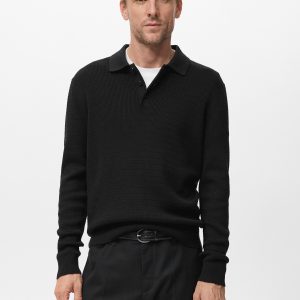Cotton lyocell polo shirt