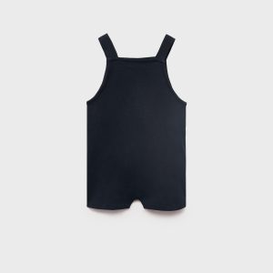 Short cotton dungarees