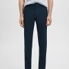 Stretch fabric super slim-fit suit trousers