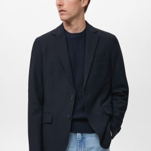 Verner slim-fit cotton blazer