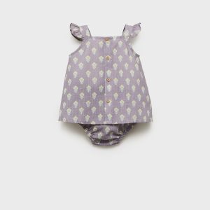 Printed dress and nappy cover