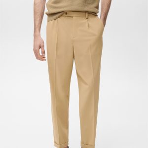 Boston regular-fit suit pants