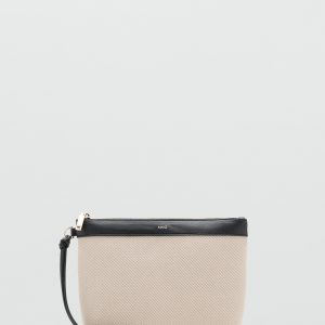 Contrast canvas toiletry bag