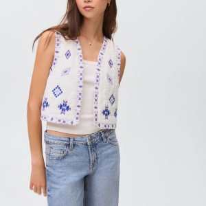 Ethnic embroidered vest