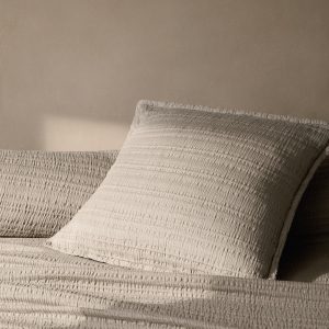 Cotton jacquard striped cushion cover 50x50 cm