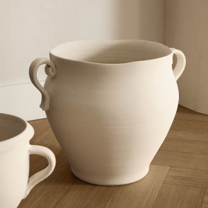 Large terracotta vase with handles