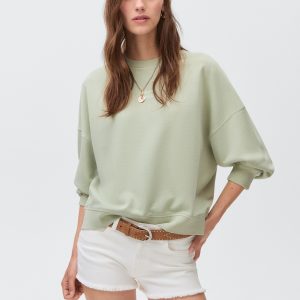 Printed cotton sweatshirt