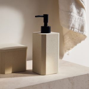 Square resin soap dispenser