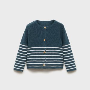 Stripped knit cardigan