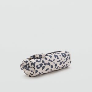 Animal-print pouch