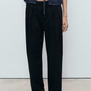 Buttons cotton pants