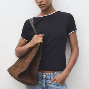 Combined cotton t-shirt