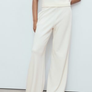 Straight-fit cotton pants